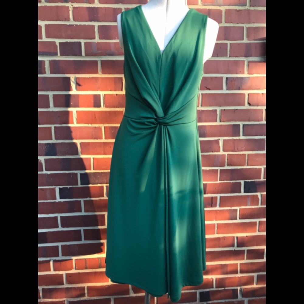 Ann Taylor Matte Jersey Knot Midi Dress - XXSP